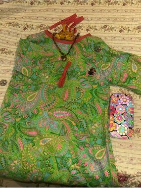 True Vintage 70s Psychedelic Paisley Maxi Dress Handmade Boho Prairie Festival